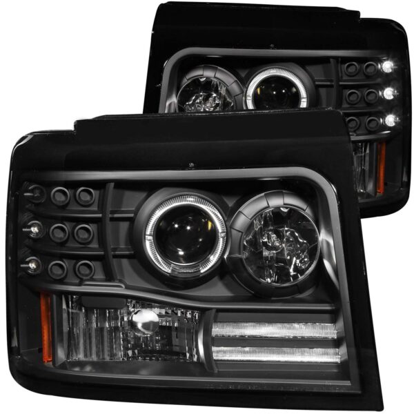 Projector Headlight Set w/Halo