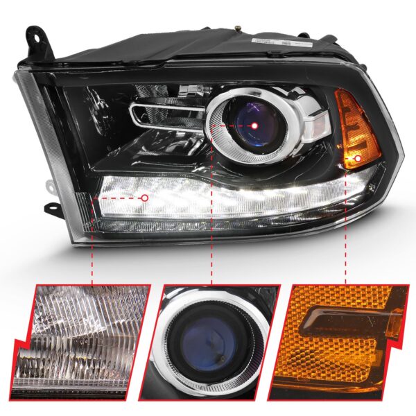 ANZO USA Projector Headlights W/ Halo