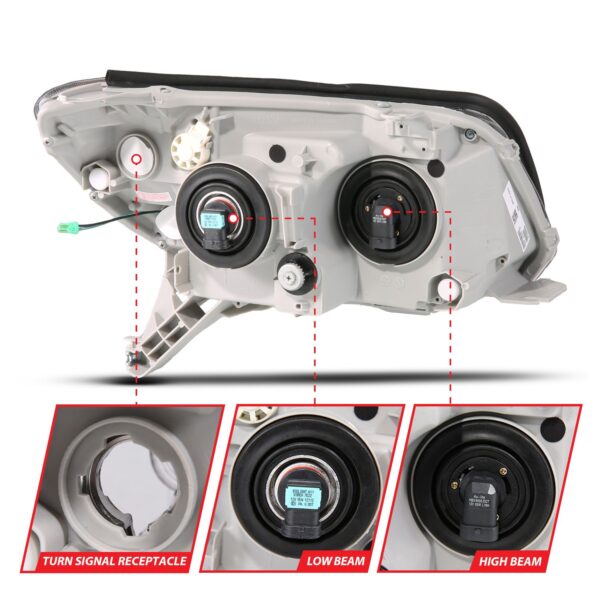 LED Bar Projector Black Headlight