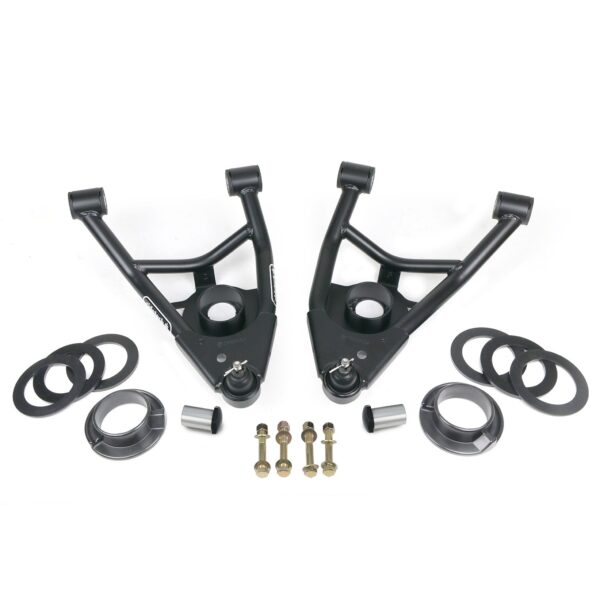 Front lower StrongArms for 1967-1969 GM F-Body. For use with stock style spring.