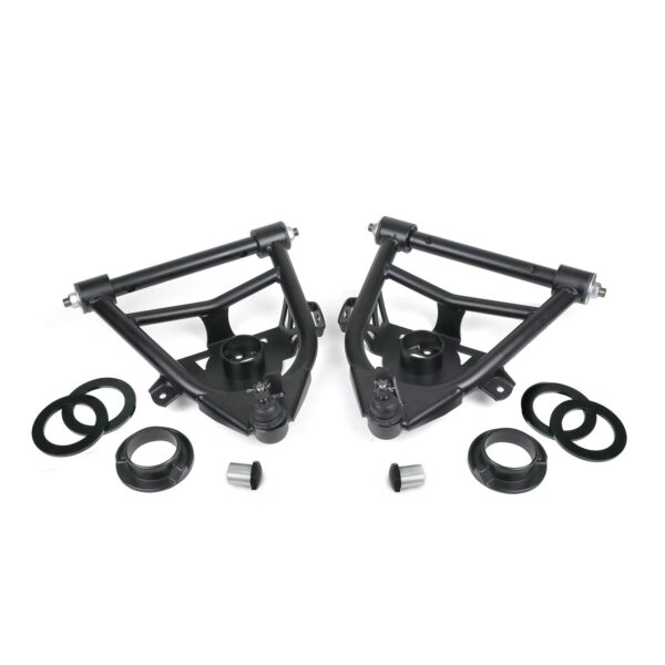 Front lower StrongArms for 1963-1970 C10. For use with stock style spring.