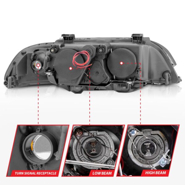 Projector Headlight Set w/Halo