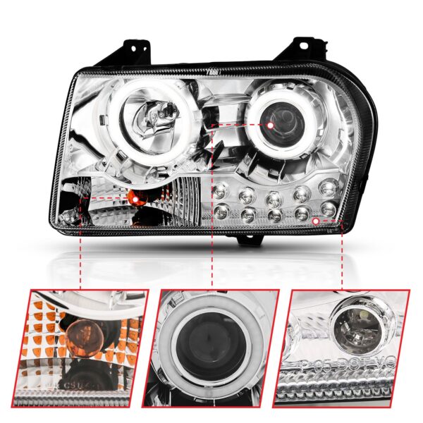 Projector Headlight Set w/Halo