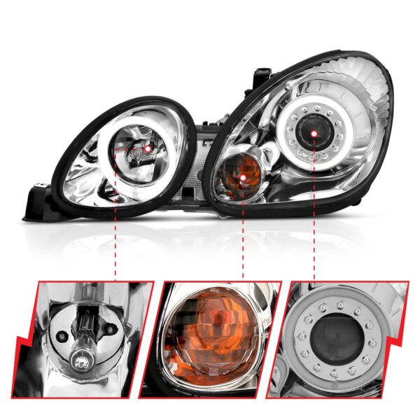 Projector Headlight Set w/Halo