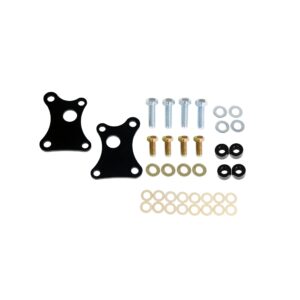 Rear caliper brackets for S550 brakes with Ridetech 79-93 Mustang IRS.
