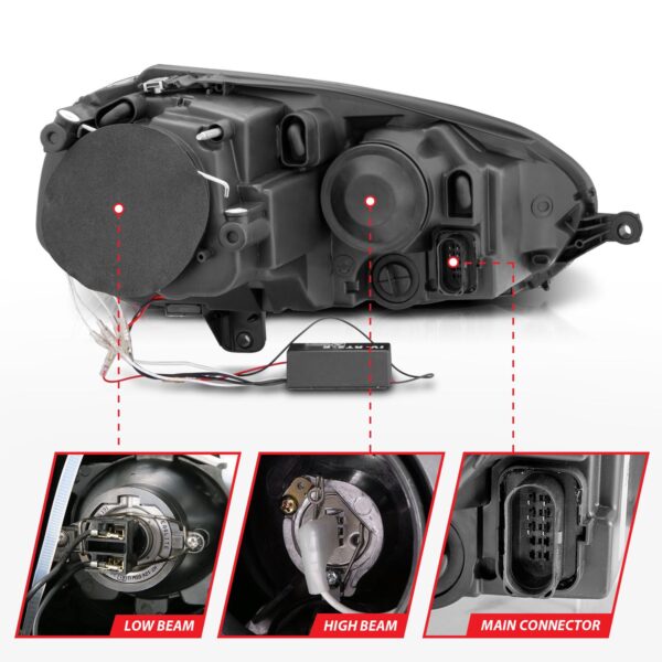 Projector Headlight Set w/Halo