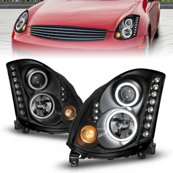 Projector Headlight Set w/Halo