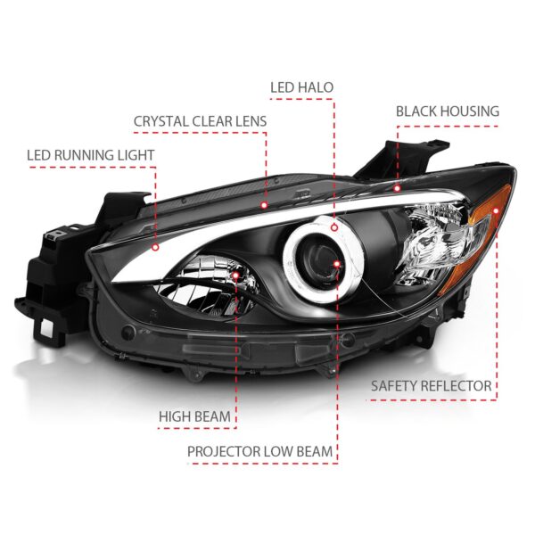 Projector Headlight Set w/Halo