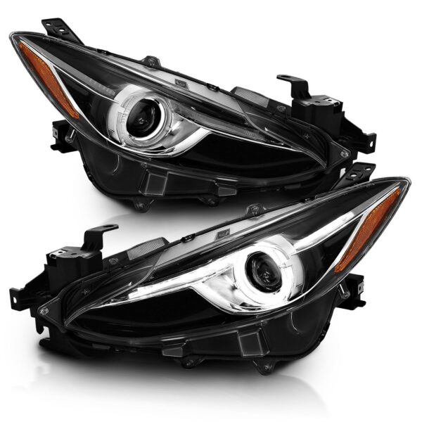 Projector Headlight Set w/ LED Halo