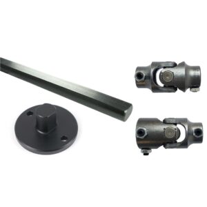 Steering column u-joint kit for 1965-1978 F-100, stock column to 79-93 Mus rack.