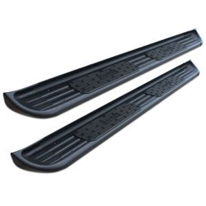 Raptor Series - 1301-0039BT - 7 in SSR Running Boards Black Textured Stainless Steel - 14-18 Chevy Silverado 1500, 14-19 Silverado 2500/3500 HD Crew Cab