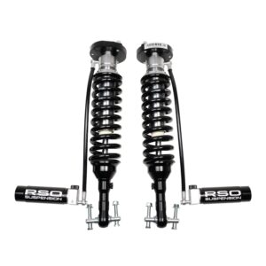 RSO Suspension - 130215-452300 - Front 2.5 Coilover Adjustable Compression and Rebound Remote Reservoir Shocks 2-2.5in Lift - 15-20 Ford F-150 4WD Excluding Raptor