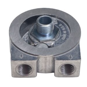TRANS-DAPT PERFORMANCE PRODUCTS OIL COOLER SANDWICH ADAPTER; 2-1/2 IN. I.D. AND 2 3/4 IN. O.D. FILTER FLANGE; 3/4 IN.-16 THREAD SIZE