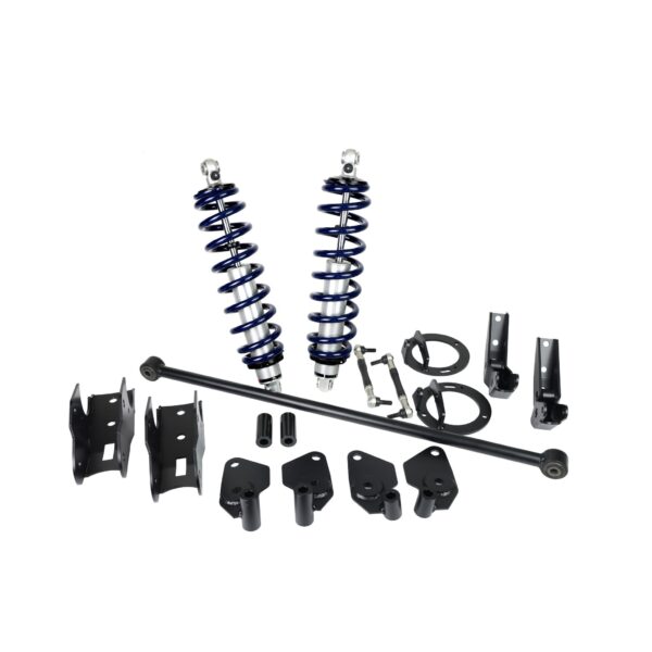 Front and rear Coil-Over lowering system for 2019-2025 Ram 1500 2WD.