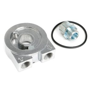 TRANS-DAPT PERFORMANCE PRODUCTS OIL COOLER SANDWICH ADAPTER; 2-1/2 IN. I.D. AND 2 3/4 IN. O.D. FILTER FLANGE; 22MMX1.5 THREAD SIZE