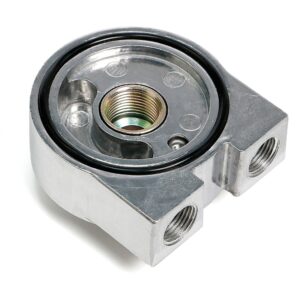 TRANS-DAPT PERFORMANCE PRODUCTS OIL COOLER SANDWICH ADAPTER; 2-1/2 IN. I.D. AND 2 3/4 IN. O.D. FILTER FLANGE; 18MMX1.5 THREAD SIZE