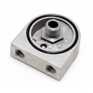 TRANS-DAPT PERFORMANCE PRODUCTS OIL COOLER SANDWICH ADAPTER; 2-1/2 IN. I.D. AND 2 3/4 IN. O.D. FILTER FLANGE; 20MM X 1.5 THREAD SIZE