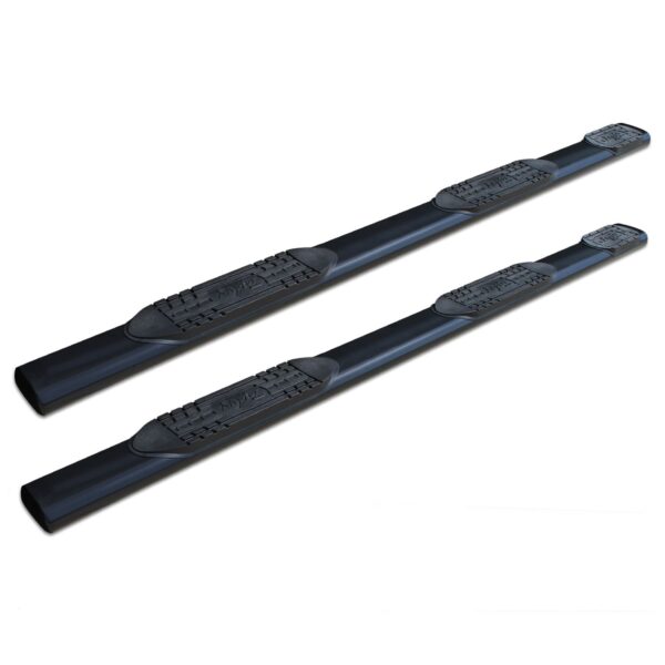 Raptor Series - 1401-0062B - 6 in Wheel to Wheel Oval Steps Black E-Coated Alloy Steel - 07-18 Chevy Silverado/GMC Sierra 1500, 07-19 Silverado/Sierra 2500/3500 HD Crew Cab 6.6ft Bed