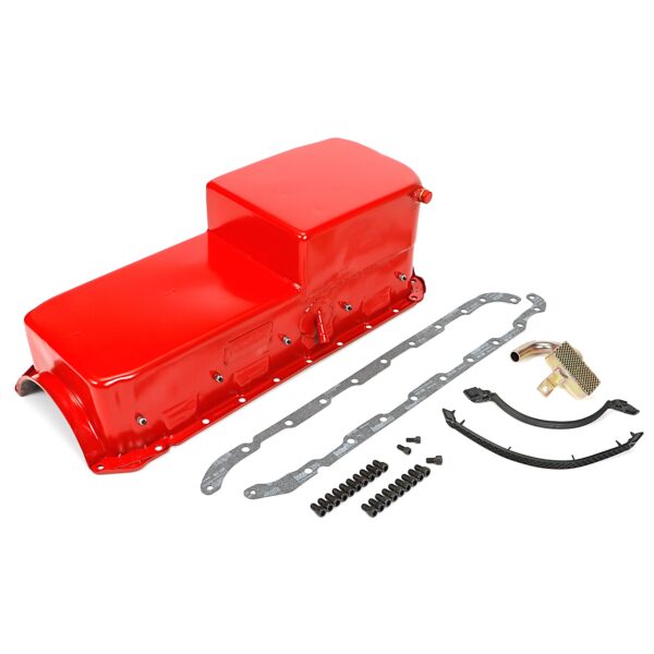HAMBURGER'S PERFORMANCE PRODUCTS ECONO-SERIES OIL PAN; BB CHEVY (396-454) EXCLUDES GEN V AND VI- DRAG RACE; 8 QTS.; WET SUMP