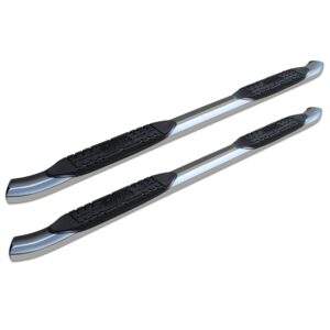 Raptor Series - 1505-0204 - 4 in OE Style Curved Oval Steps Polished Stainless Steel - 06-13 Honda Ridgeline