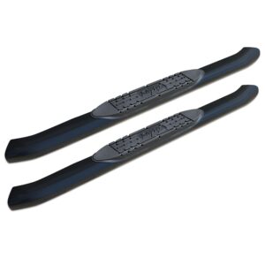 Raptor Series - 1503-0145B - 4 in OE Style Curved Oval Steps Black E-Coated Alloy Steel - 04-14 Ford F-150 Regular Cab