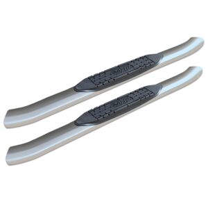 Raptor Series - 1503-0145 - 4 in OE Style Curved Oval Steps Polished Stainless Steel - 04-14 Ford F-150 Regular Cab