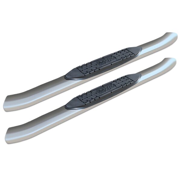 Raptor Series - 1503-0651 - 4 in OE Style Curved Oval Steps Polished Stainless Steel - 15-25 Ford F-150, 17-25 F-250/F-350 Super Duty Regular Cab