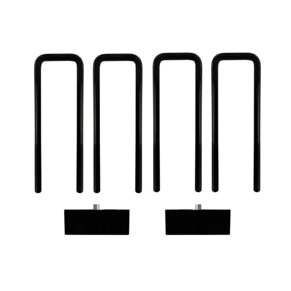 RSO Suspension - 150107-424502 - Rear Aluminum Leaf Spring Lift Block 2in Black  - 05-23 Toyota Tacoma