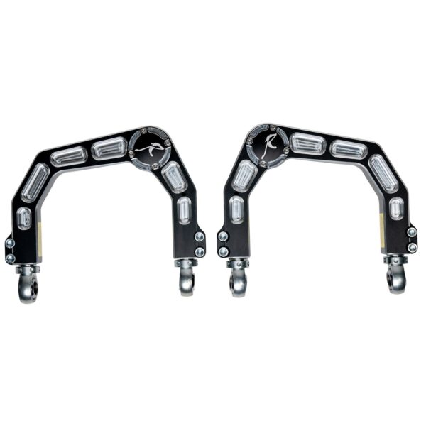 RSO Suspension - 150307-431900 - Front Upper Control Arms Forged Billet Aluminum 1-4in Lift Black Anodized - 03-23 Toyota 4Runner, 07-14 FJ Cruiser, 03-09 Lexus GX470, 10-23 GX460