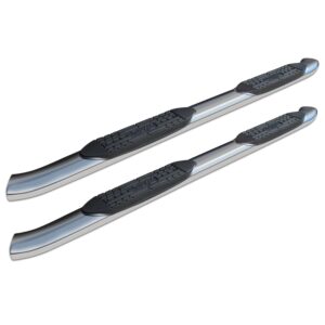 Raptor Series - 1604-0259 - 5 in OE Style Curved Oval Steps Polished Stainless Steel - 05-23 Toyota Tacoma Access/Extended Cab
