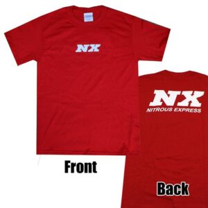 Nitrous Express MEDIUM RED T-SHIRT W/ WHITE NX
