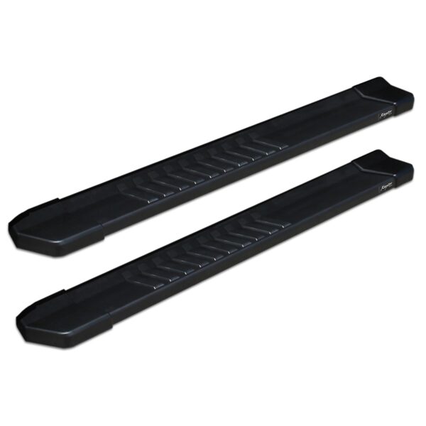 Raptor Series - 1701-0016BT - 6 in OEM Style Slide Track Running Boards Black Textured Aluminum - 07-18 Chevy Silverado/GMC Sierra 1500, 07-19 Silverado/Sierra 2500/3500 HD Regular Cab
