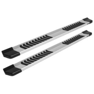 Raptor Series - 1701-0174 - 6 in OEM Style Slide Track Running Boards Brushed Aluminum - 07-18 Chevy Silverado/GMC Sierra 1500, 19 Silverado/Sierra 1500 LD/Limited, 07-19 Silverado/Sierra 2500/3500 HD Extended/Double Cab