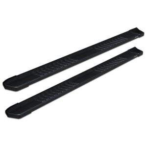 Raptor Series - 1702-0051BT - 6 in OEM Style Slide Track Running Boards Black Textured Aluminum - 09-18 Dodge Ram 1500, 19-23 Ram 1500 Classic Quad/Extended Cab