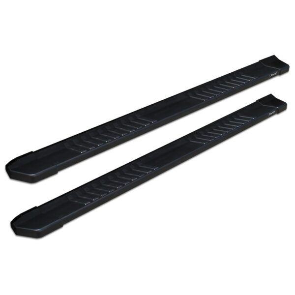Raptor Series - 1702-0051BT - 6 in OEM Style Slide Track Running Boards Black Textured Aluminum - 09-18 Dodge Ram 1500, 19-23 Ram 1500 Classic Quad/Extended Cab