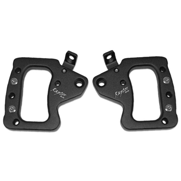RSO Suspension - 170107-129700 - Front Grab Handles Black Powder Coat Aluminum - 07-18 Jeep Wrangler JK/JKU