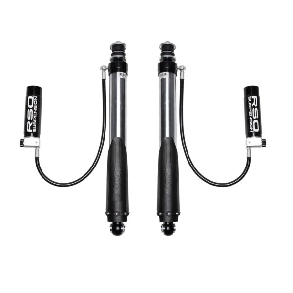 RSO Suspension - 170107-452400 - Front 2.5 Adjustable Compression and Rebound Remote Reservoir Shocks 0-3in Lift - 07-18 Jeep Wrangler JK/JKU
