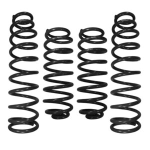 RSO Suspension - 170118-447400 - Coil Springs Front and Rear Black E-Coated - 18-25 Jeep Wrangler JL/JLU, Lift Height: 4-Dr 3.5in, 2-Dr 4in, Position: Front and Rear