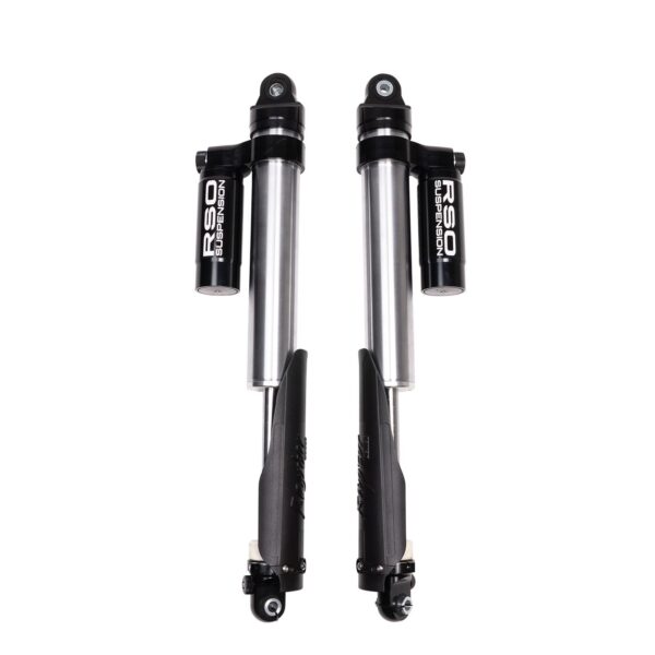 RSO Suspension - 170118-452500 - Front 2.5 Adjustable Compression and Rebound Piggyback Reservoir Shocks 1-3in Lift - 18-25 Jeep Wrangler JL/JLU