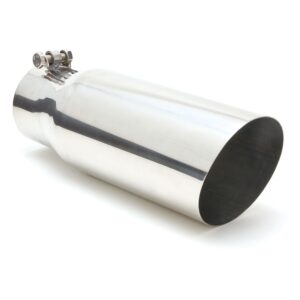 HEDMAN HEDDERS EXHAUST TIP-BOLT ON; STAINLESS STEEL; 3 1/2" INLET X 4 1/2" OUTLET X 12" SLANT