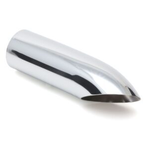 HEDMAN HEDDERS ROUND- TURN DOWN HOT TIPS EXHAUST TIP FOR 2-1/2 IN. EXHAUST SYSTEM; 9 IN. LONG; 2-5/8 IN. OUTLET- CHROME