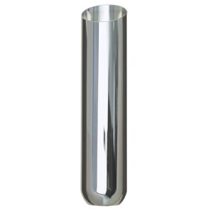 HEDMAN HEDDERS ROUND- ANGLED BIG WAZOO EXHAUST TIP FOR 2-1/2" EXHAUST SYSTEM; 18" LONG; 4" OUTLET- CHROME