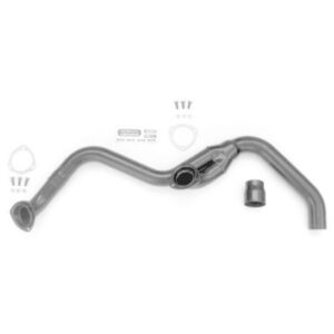 HEDMAN HEDDERS 3-BOLT GASKET-STYLE COLLECTOR Y-PIPE; FOR 68473 and 63481- BLACK MAXX CERAMIC COATED