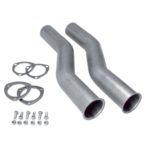 HEDMAN HEDDERS 3-BOLT FLANGE STYLE X-TENSION TUBES; 2-1/2 IN. COLLECTOR SIZE; FOR 2-1/4 IN. EXHAUST SYSTEM