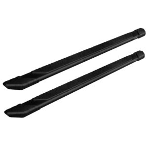 Raptor Series - 1903-0251BT - 5 in Tread Step Slide Track Running Boards Black Textured Aluminum - 19-23 Ford Ranger SuperCab