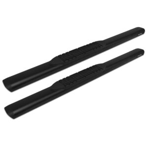 Raptor Series - 2003-0300BT - 5 in Oval Style Slide Track Running Boards Black Textured Aluminum - 15-25 Ford F-150, 17-25 F-250/F-350 Super Duty Regular Cab