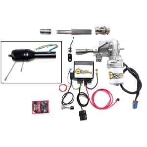 1955-56 Bel Air -Manual - EPAS kit + IDIDIT Black Powder Coated Column