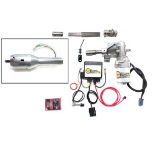 1955-56 Bel Air Automatic EPAS Kit + IDIDIT Silver Powder Coated Column