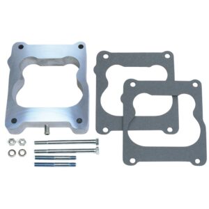 TRANS-DAPT PERFORMANCE PRODUCTS 1 IN. TALL, QUADRAJET SPACER WITH PCV- OPEN- CAST ALUMINUM CARBURETOR SPACER
