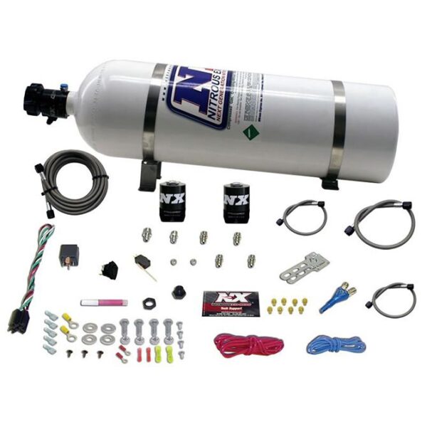 Nitrous Express SHARK SHO 400 HP SINGLE NOZZLE SYSTEM WITH 15LB BOTTLE